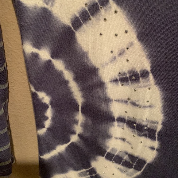 INC XS long sleeve embellished top with sheer sleeves - Picture 4 of 6